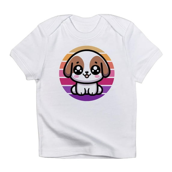 CafePress - Cute Puppy Dog Retro Sunset T Shirt - Infant T-Shirt