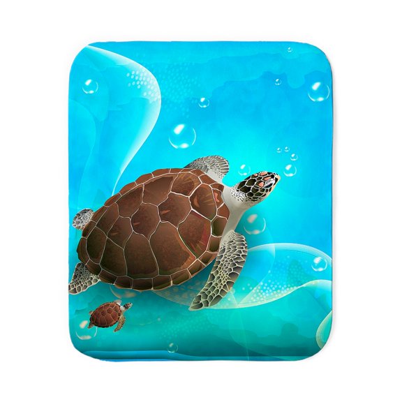 CafePress - Cute Sea Turtles - Sherpa Fleece Throw Blanket 60" x 50"