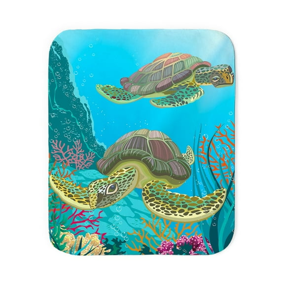 CafePress - Cute Sea Turtles - Sherpa Fleece Throw Blanket 60" x 50"