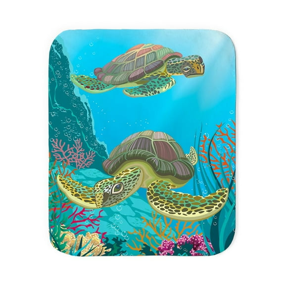 CafePress - Cute Sea Turtles - Sherpa Fleece Throw Blanket 60" x 50"