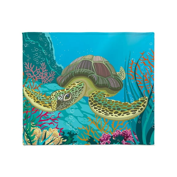 CafePress - Cute Sea Turtles Throw Blanket - Soft Fleece Throw Blanket, 50"x60" for All Ages
