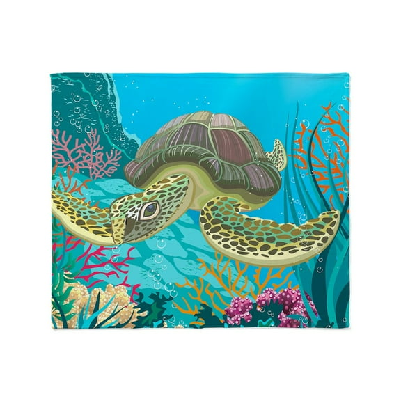 CafePress - Cute Sea Turtles Throw Blanket - Soft Fleece Throw Blanket, 50"x60" for All Ages