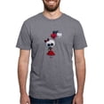 thumbnail image 1 of CafePress - Cute Skeleton Girl With Spooky Balloons Men's Delu - Mens Tri-blend T-Shirt, 1 of 4