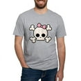 thumbnail image 1 of CafePress - Cute Skull Girl Fitted T Shirt - Fitted T-Shirt, Vintage Fit Soft Cotton Tee, 1 of 4