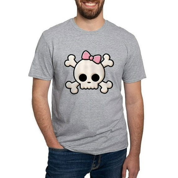 CafePress - Cute Skull Girl Fitted T Shirt - Fitted T-Shirt, Vintage Fit Soft Cotton Tee