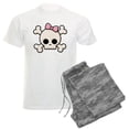 thumbnail image 1 of CafePress - Cute Skull Girl Men's Light Pajamas - Men's Light Loose Fit Cotton Pajama Set, 1 of 7