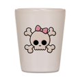 thumbnail image 1 of CafePress - Cute Skull Girl - White Shot Glass, Unique and Funny Shot Glass, 1 of 2
