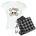 thumbnail image 1 of CafePress - Cute Skull Girl Women's Light Pajamas - Women's Short Sleeve Print T-Shirt and Pants Light Cotton Pajama Set, 1 of 7