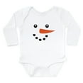 thumbnail image 1 of CafePress - Cute Snowman Face Body Suit - Long Sleeve Cotton Baby Bodysuit, 1 of 4