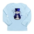 thumbnail image 1 of CafePress - Cute Snowman In Blue Velvet Long Sleeve Infant T S - Long Sleeve Infant T-Shirt, 1 of 2