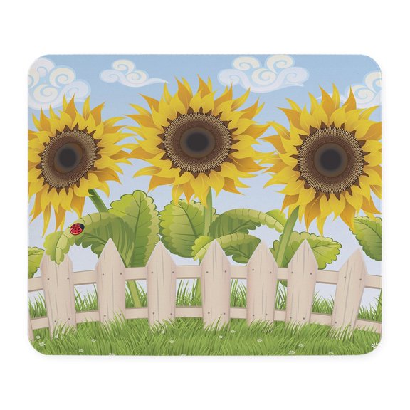 CafePress - Cute Sunflowers Mousepad - Non-slip Rubber Mousepad, Gaming Mouse Pad