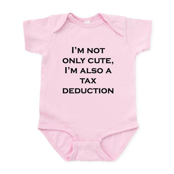 CafePress - Cute Tax Deduction Body Suit - Baby Light Bodysuit, Size Newborn - 24 Months