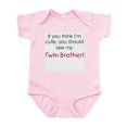 thumbnail image 1 of CafePress - Cute Twin Brother Infant Bodysuit - Baby Light Bodysuit, Size Newborn - 24 Months, 1 of 4