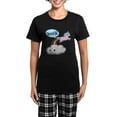 thumbnail image 1 of CafePress - Cute Unicorn Fart! ... TOOT! Pajamas - Women's Short Sleeve Print T-Shirt and Pants Dark Cotton Pajama Set, 1 of 7