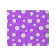 thumbnail image 1 of CafePress - Cute Volleyball Pattern Purple Throw Blanket - Soft Fleece Throw Blanket, 50"x60" for All Ages, 1 of 2