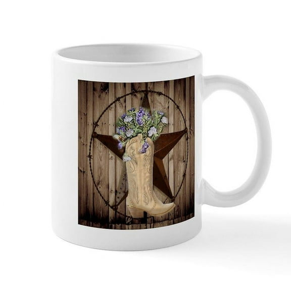 CafePress - Cute Western Cowgirl Mugs - 11 oz Ceramic Mug - Novelty Coffee Tea Cup