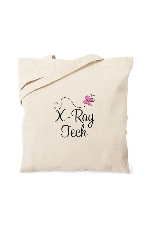 - Cute X Ray Tech Tote Bag - Unisex Canvas Tote Bag, Beige, 1-Piece