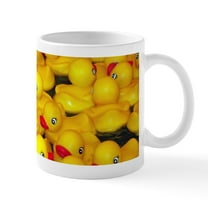 CafePress - Cute Yellow Rubber Duckies Mugs - 11 oz Ceramic Mug - Novelty Coffee Tea Cup