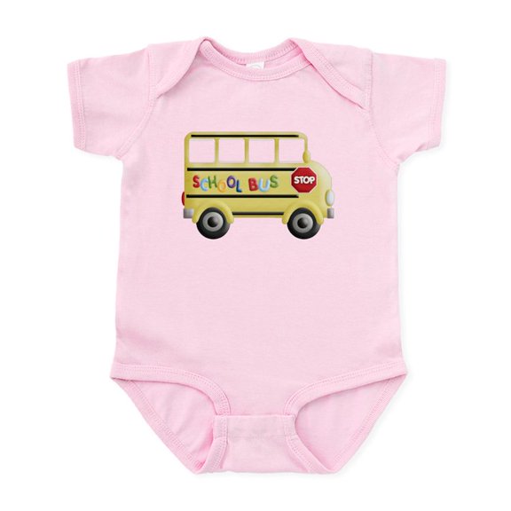 CafePress - Cute Yellow School Bus Body Suit - Baby Light Bodysuit, Size Newborn - 24 Months