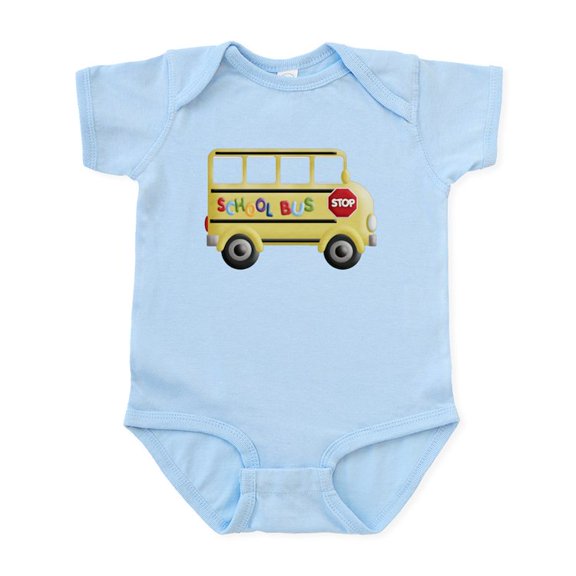 CafePress - Cute Yellow School Bus Body Suit - Baby Light Bodysuit, Size Newborn - 24 Months