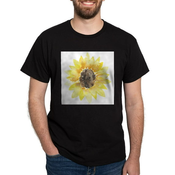 CafePress - Cute Yellow Sunflower T Shirt - Men's Classic Graphic Cotton T-Shirt