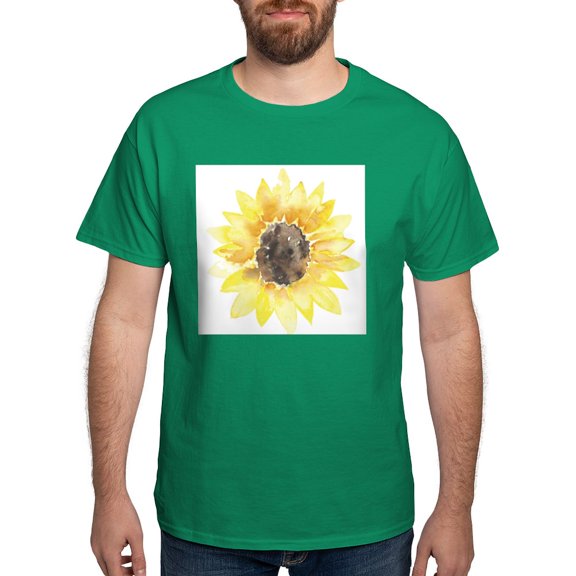 CafePress - Cute Yellow Sunflower T Shirt - Men's Classic Graphic Cotton T-Shirt