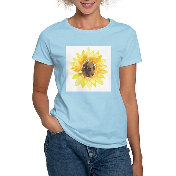 CafePress - Cute Yellow Sunflower T Shirt - Women's Classic T-Shirt