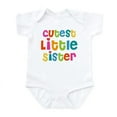 thumbnail image 1 of CafePress - Cutest Little Sister Infant Bodysuit - Baby Light Bodysuit, Size Newborn - 24 Months, 1 of 4