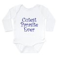 thumbnail image 1 of CafePress - Cutest Parasite Copy Body Suit - Long Sleeve Cotton Baby Bodysuit, 1 of 4