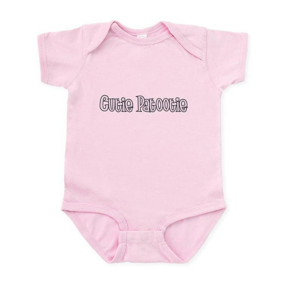 CafePress - Cutie Patootie:Girl Infant Creeper - Baby Light Bodysuit, Size Newborn - 24 Months