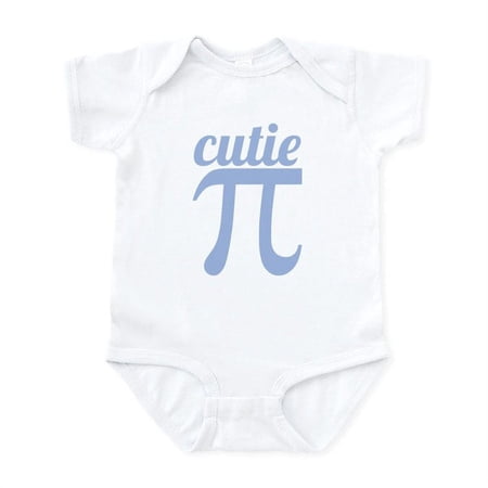 CafePress - Cutie Pi Blue Infant Bodysuit - Baby Light Bodysuit, Size Newborn - 24 Months