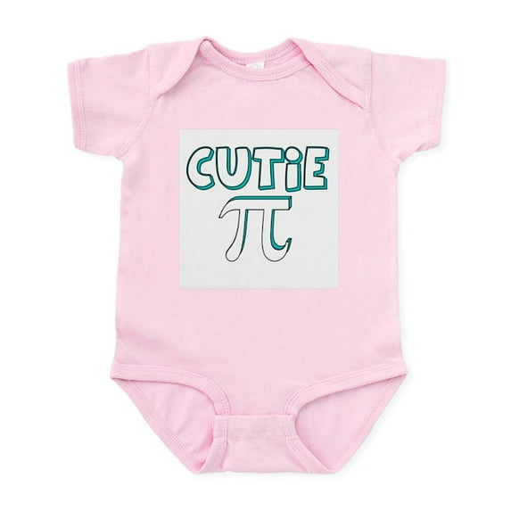 CafePress - Cutie Pi Blue Infant Creeper - Baby Light Bodysuit, Size Newborn - 24 Months