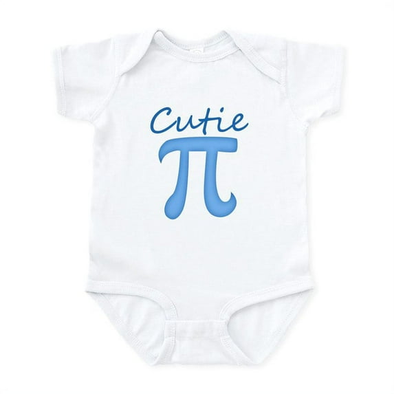 CafePress - Cutie Pi Body Suit - Baby Light Bodysuit, Size Newborn - 24 Months