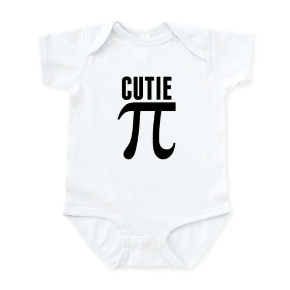 CafePress - Cutie Pi Body Suit - Baby Light Bodysuit, Size Newborn - 24 Months