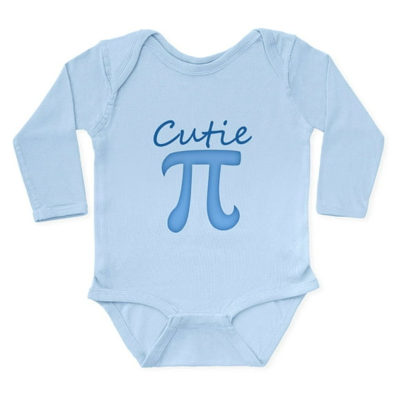 CafePress - Cutie Pi Body Suit - Long Sleeve Cotton Baby Bodysuit