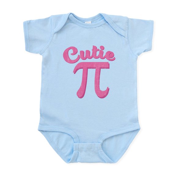 CafePress - Cutie Pi Infant Bodysuit - Baby Light Bodysuit, Size Newborn - 24 Months