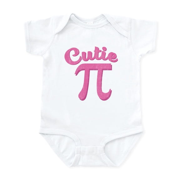 CafePress - Cutie Pi Infant Bodysuit - Baby Light Bodysuit, Size Newborn - 24 Months