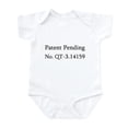 thumbnail image 1 of CafePress - Cutie Pi Patent Infant Bodysuit - Baby Light Bodysuit, Size Newborn - 24 Months, 1 of 4