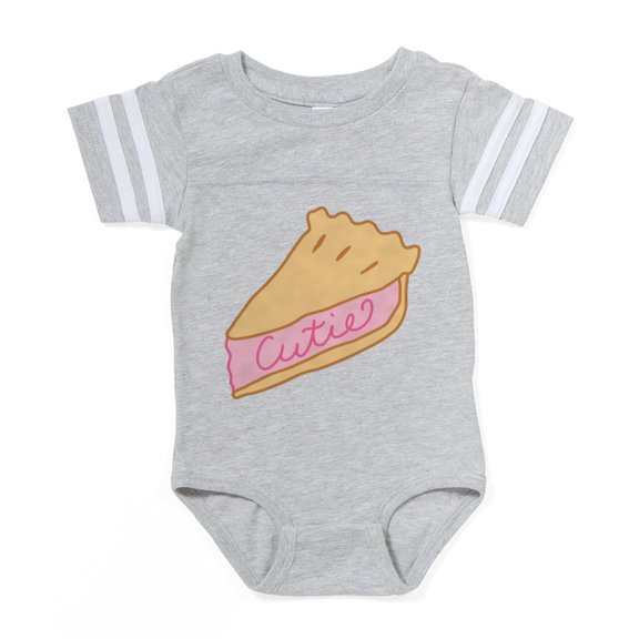CafePress - Cutie Pie_New - Cute Infant Baby Football Bodysuit