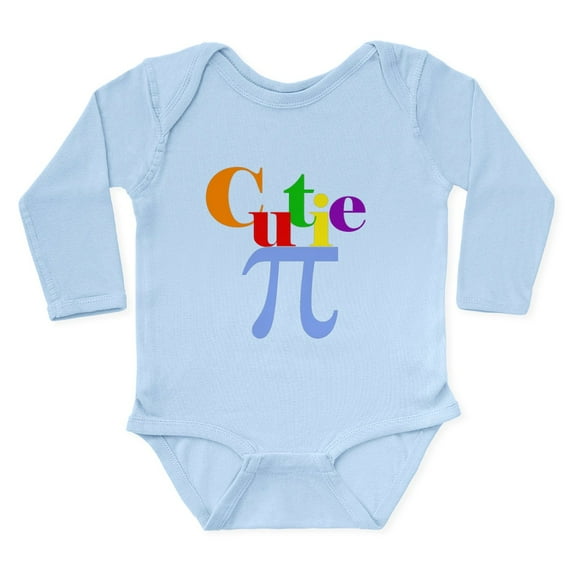 CafePress - Cutie Pie Or Cutie Pi Body Suit - Long Sleeve Cotton Baby Bodysuit