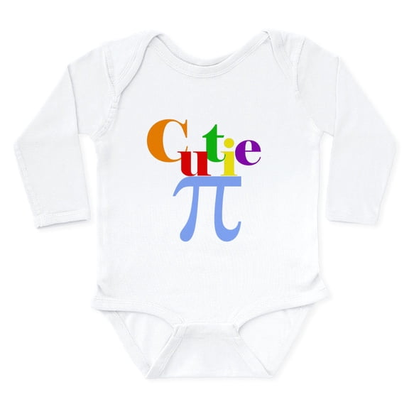 CafePress - Cutie Pie Or Cutie Pi Body Suit - Long Sleeve Cotton Baby Bodysuit