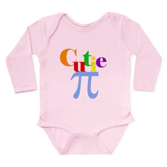 CafePress - Cutie Pie Or Cutie Pi Body Suit - Long Sleeve Cotton Baby Bodysuit