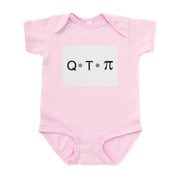 CafePress - Cutie Pie = Q T Pi Genius Shirt - Baby Light Bodysuit, Size Newborn - 24 Months