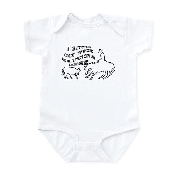 CafePress - Cutting Horse Infant Bodysuit - Baby Light Bodysuit, Size Newborn - 24 Months