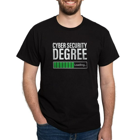 CafePress - Cyber Security Degree Loading T Shirt - Men's Classic Graphic Cotton T-Shirt