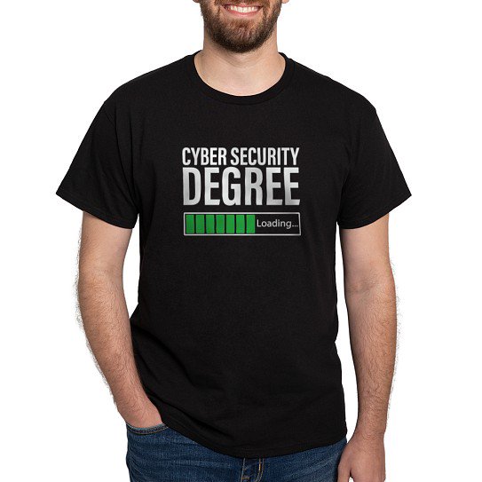 CafePress - Cyber Security Degree Loading T Shirt - Men's Classic Cotton T-Shirts