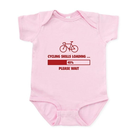 CafePress - Cycling Skills Loading Infant Bodysuit - Baby Light Bodysuit, Size Newborn - 24 Months