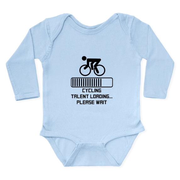 CafePress - Cycling Talent Loading Body Suit - Long Sleeve Cotton Baby Bodysuit