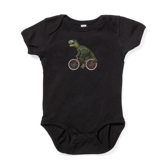 CafePress - Cycling Tyrannosaurus Rex Infant Bodysuit - Cute Infant Bodysuit Baby Romper - Size Newborn - 24 Months