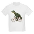 thumbnail image 1 of CafePress - Cycling Tyrannosaurus Rex Kids Light T Shirt - Light T-Shirt Kids XS-XL, 1 of 4